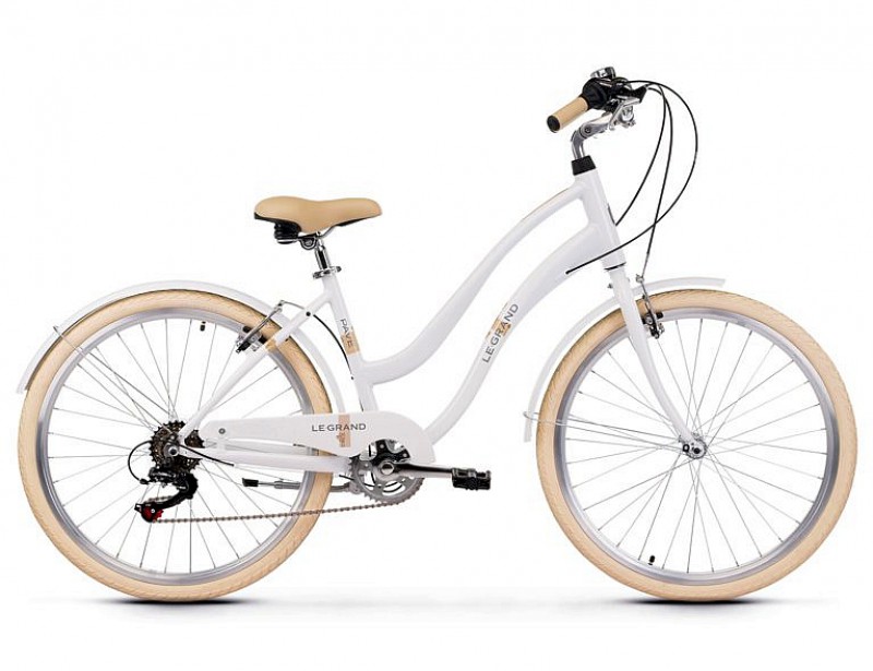 Rower Le Grand Pave 1 damski 26 biały połysk 2020