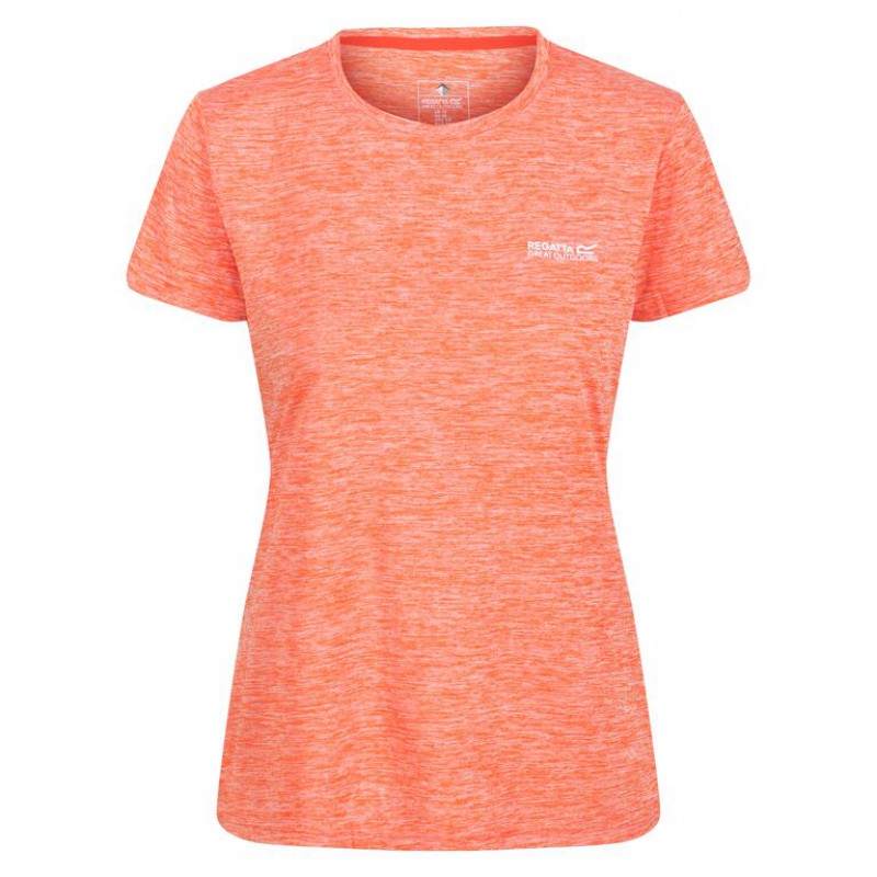 Koszulka damska Regatta Fingal Edition pomarańczowa