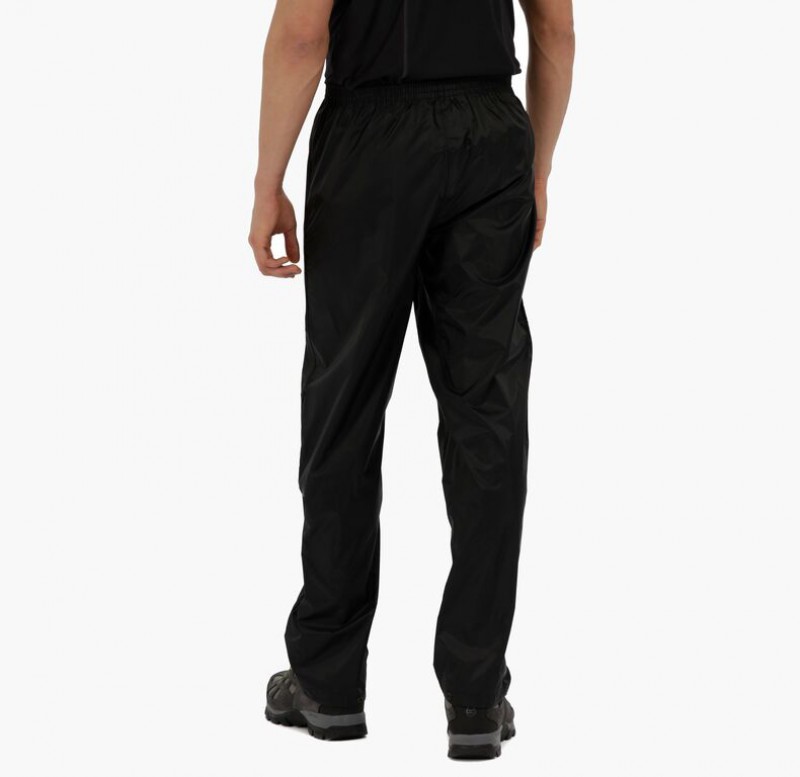 Spodnie męskie Regatta przeciwdeszczowe Pack It O/Trs czarne