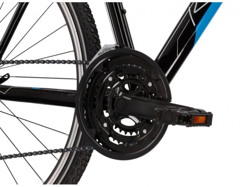 Męski rower crossowy Kross Evado 2.0 w kolorze czarno-niebieskim