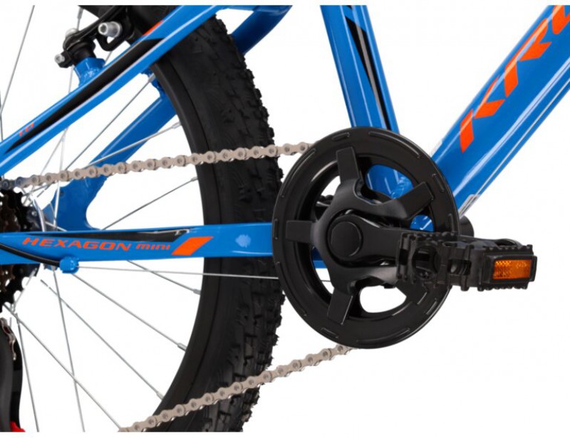 Rower Kross Hexagon Mini 1.0 20 niebieski pomarańczowy połysk 2022