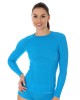 Bluza termiczna damska Brubeck Active Wool j.niebieska LS12810