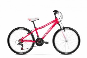 Jolene 24 to młodzieżowy rower MTB w kolorze różowym
