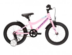 Rower Kross Mini 3.0 16" różowy fiolet turkus 2022